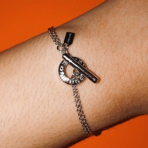 Coach Silver Toggle Bracelet